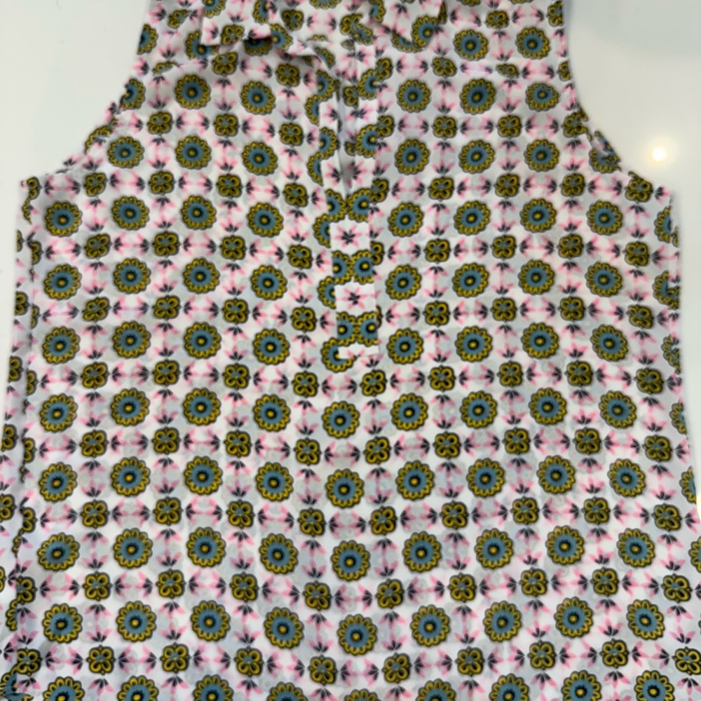 LOFT Floral Patterned Blouse - Pink, Yellow, Blue